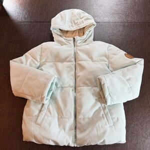 Juicy Couture Girl’s Light Sky Blue Corduroy Puffer Jacket Sz L (10-12)